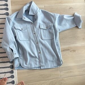 Zara Light Blue Utility Jacket